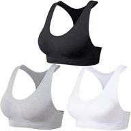 segrila women’s sports bras pack: padded racerback yoga bras for effective workouts логотип