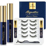 💃 arishine magnetic eyelash kit: upgraded 5 pairs of reusable magnetic lashes with eyeliner - natural looking, glue-less, no glue needed 501 logo