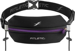 img 4 attached to 🏃 Fitletic Neo Race Belt with No Bounce Design, Ideal for Marathon, Triathlon, Trail, 5k, 10k Races - Single Pouch N01R Neo