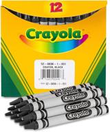 🖍️ классические чёрные карандаши crayola - набор из 12 высококачественных карандашей оптом. логотип