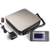 📦 fuzion 88lb x 0.1oz digital shipping scale: durable stainless steel postal scale with tare function and 4 weighing modes g/oz/kg/lb. perfect for packages & small businesses. includes ac adapter. logo