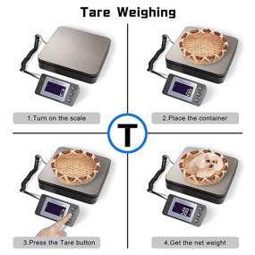 img 1 attached to 📦 Fuzion 88Lb x 0.1oz Digital Shipping Scale: Durable Stainless Steel Postal Scale with Tare Function and 4 Weighing Modes g/oz/kg/lb. Perfect for Packages & Small Businesses. Includes AC Adapter.