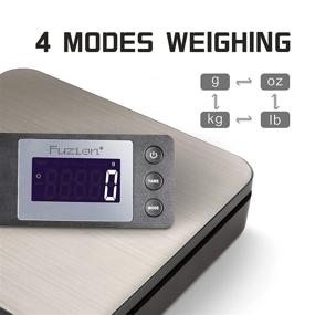 img 2 attached to 📦 Fuzion 88Lb x 0.1oz Digital Shipping Scale: Durable Stainless Steel Postal Scale with Tare Function and 4 Weighing Modes g/oz/kg/lb. Perfect for Packages & Small Businesses. Includes AC Adapter.