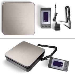 img 3 attached to 📦 Fuzion 88Lb x 0.1oz Digital Shipping Scale: Durable Stainless Steel Postal Scale with Tare Function and 4 Weighing Modes g/oz/kg/lb. Perfect for Packages & Small Businesses. Includes AC Adapter.