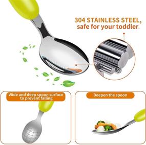 img 3 attached to Lehoo Castle Stainless Silverware for Children and Kids' Home Store