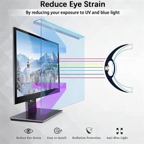 img 1 attached to 👀 Protect Your Eyes with the Blue Light Blocking Screen Protector for 20-22" Widescreen Monitors - Easy Installation & Universal Fit - Size: 19.3"x12.5