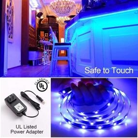 img 3 attached to 🎨 Transform Your Space with 52.5ft RGB LED Strip Light Kits: Dimmable Color Changing Tape with Remote & Premium 5050 LEDs for Bedroom, Kitchen, Bar & Cabinet - UL Listed Power Supply Included