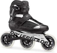 🛼 rollerblade endurace 110 unisex adult fitness inline skate - black/white, high performance skates logo