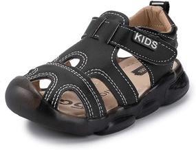 img 4 attached to Comfortable and Stylish KaKaKiKi Toddler Slipper Backstrap Lightweight Boys' Shoes: Shop Now at Clogs & Mules!