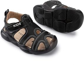 img 3 attached to Comfortable and Stylish KaKaKiKi Toddler Slipper Backstrap Lightweight Boys' Shoes: Shop Now at Clogs & Mules!