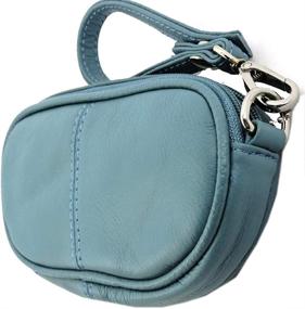 img 2 attached to SILVERFEVER Leather Eyeglass Glasses Wristlet Women's Handbags & Wallets