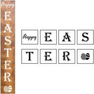 large happy easter stencils vertical logo