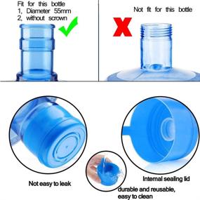 img 3 attached to 🚰 GuangTouL 20 Pcs Non Spill Caps: Anti-Splash Replacements for 3 & 5 Gallon Water Jugs