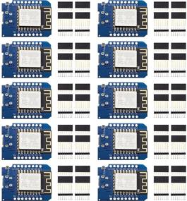 img 4 attached to 🔌 Модуль NodeMcu Mini Wireless D1 для ESP8266 ESP-12F с памятью 4M байт | WLAN WiFi интернет-платформа, совместимая с Arduino | 10 штук