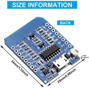 img 2 attached to 🔌 Модуль NodeMcu Mini Wireless D1 для ESP8266 ESP-12F с памятью 4M байт | WLAN WiFi интернет-платформа, совместимая с Arduino | 10 штук