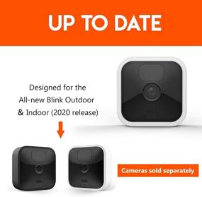 img 1 attached to Силиконовый защитный чехол для камеры Blink Outdoor - антицарапающий и антипылевой чехол для системы безопасности на открытом воздухе и в помещении Blink (белый, 1 шт)