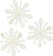 ❄️ beistle winter snowflakes 15-pack: perfect for parties, sizes range from 3-1/2 to 4-1/2 inches logo