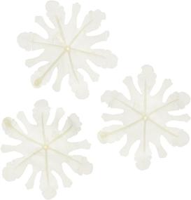 img 1 attached to ❄️ Beistle Winter Snowflakes 15-Pack: Perfect for Parties, Sizes Range from 3-1/2 to 4-1/2 Inches