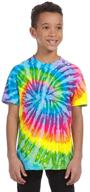 tie-dyed tie-dye youth t-shirt: vibrant 100% cotton tee for kids logo