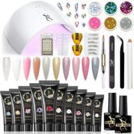 sxc cosmetics bridal series p-06 polygel nail kit with uv lamp 💅 - 10 colors 15ml, all-in-one nail enhancement starter builder set for nail technicians logo