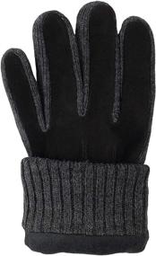 img 1 attached to 🧤 Bruceriver Leather Touchscreen Gloves - Men's Accessories in Various Sizes