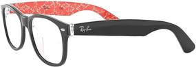 img 2 attached to Stylish and Classic Ray-Ban Rx5184 New-Wayfarer Square 👓 Prescription Eyeglass Frames: Enhance Your Look with Timeless Appeal