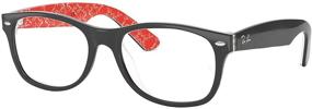 img 3 attached to Stylish and Classic Ray-Ban Rx5184 New-Wayfarer Square 👓 Prescription Eyeglass Frames: Enhance Your Look with Timeless Appeal