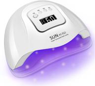 💅 waysse 120w uv led nail lamp - portable nail dryer with timer, sensor, and lcd display - suitable for fingernails and toenails - home & salon use logo