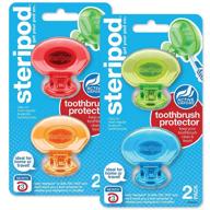 steripod clip toothbrush protector orange logo