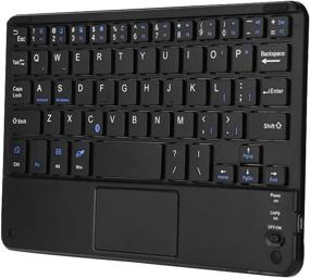 img 4 attached to 💻 VBESTLIFE Slim Wireless Bluetooth Keyboard with Touchpad - Rechargeable Universal Keyboard for Windows, Android Tablet, PC, and Smartphone