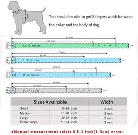 img 2 attached to 🐶 haoyueer Faux Leather Spiked Studded Dog Collar: Perfect for Medium to Large Dogs like Pit Bulls, Mastiffs, Bullies, and Boxers!