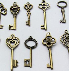 img 1 attached to 🔑 SL Crafts Skeleton Antiqued 38mm 68mm: Exquisite Vintage Style Skeleton Key for Crafting and Décor