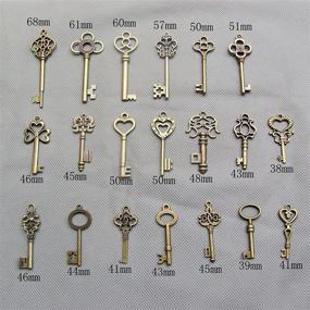 img 2 attached to 🔑 SL Crafts Skeleton Antiqued 38mm 68mm: Exquisite Vintage Style Skeleton Key for Crafting and Décor