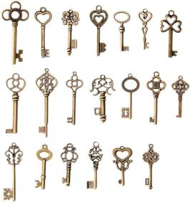 img 3 attached to 🔑 SL Crafts Skeleton Antiqued 38mm 68mm: Exquisite Vintage Style Skeleton Key for Crafting and Décor