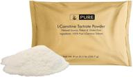 🌱 premium 8 oz l-carnitine tartrate powder - 900 mg/serving, made in usa, vegetarian, gluten-free, boost energy, eco-friendly packaging, pure undiluted formula with no additives logo
