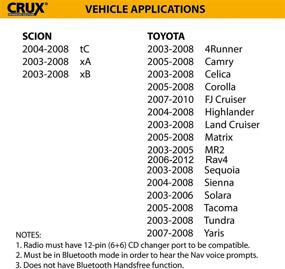 img 1 attached to 🎵 Enhanced Bluetooth Music Streaming System (CRUX BTS-TY2) for Compatible Scion and Toyota Models