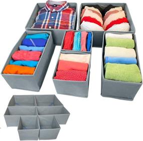 img 4 attached to Evelots Drawer Storage Box- Closet Divider/Organizer-Underwear/Bras/Socks- 12-Piece Set