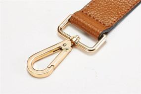 img 1 attached to 👜 Upgrade Your Handbag with a Luxurious 25-Inch Leather Replacement Strap featuring Gold Tone Buckles