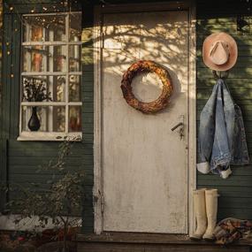 img 1 attached to 🤠 Rustic Western Horseshoe Hooks - Set of 2 Decorative Wall-Mounted Cowboy Hat Racks - Heavy-Duty Iron Organizer DIY Kit for Hats, Coats, and Keys - Efficient Storage and Display Solution