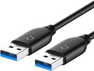 💻 rankie usb 3.0 cable, type a to type a, 6ft - high-speed data transfer cable, single pack logo