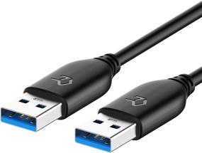 img 4 attached to 💻 Rankie USB 3.0 Cable, Type A to Type A, 6ft - High-Speed Data Transfer Cable, Single Pack