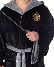 img 2 attached to Harry Potter Adult Fleece Hooded Men's Sleep & Lounge Apparel