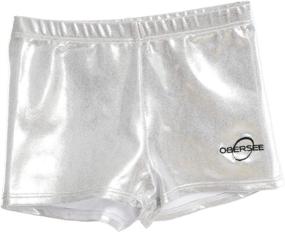 img 2 attached to Pink Obersee Girls Gymnastics Shorts: High-Quality Active Wear for Girls