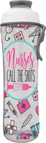 img 4 attached to 👩 Nurse Water Bottle - 24 oz. BPA Free with Carry Loop & Chug Cap - Perfect Gift for Nurses, RN, CNA, MA or Nursing Graduation - Ideal for Birthday, Thank You, Christmas or Graduate (Nurse Shots)