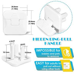 img 2 attached to 👶 Enhanced Baby Electrical Safety: Babepai 38-Pack White Outlet Covers for Childproofing Electrical Outlets