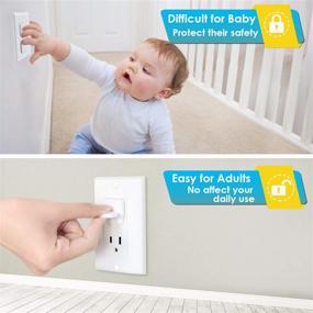 img 3 attached to 👶 Улучшенная электробезопасность для малышей: накладки Babepai 38-Pack White для защиты розеток от детей