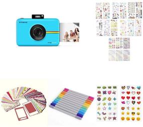 img 4 attached to PolaroidPortable Instant Print Digital Camera(Blue) With 2X3ʺ Premium Photo Paper 20-Pack