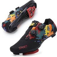 genai road bike shoes for men and women - cleat compatible spd/spd-sl - ideal for indoor/outdoor cycling exercise logo