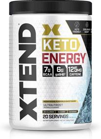 img 3 attached to 🔋 Xtend Keto Energy: Идеальное средство для Кето и ВСАА порошок Ultra Frost Blend с электролитами, 125мг кофеина + без сахара Bhb экзогенные кетоны, 7г ВСАА для мужчин и женщин | 20 порций