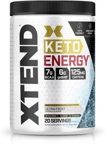 img 4 attached to 🔋 Xtend Keto Energy: Идеальное средство для Кето и ВСАА порошок Ultra Frost Blend с электролитами, 125мг кофеина + без сахара Bhb экзогенные кетоны, 7г ВСАА для мужчин и женщин | 20 порций